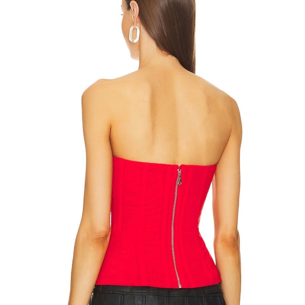 Miaou Libra Corset in Red - Picture 2 of 4